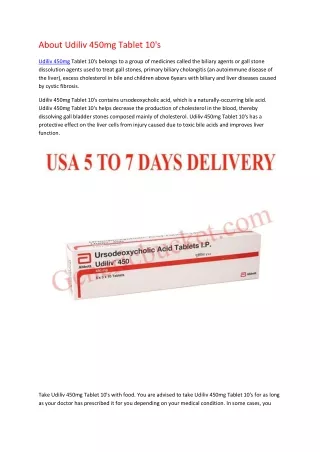 about udiliv 450mg tablet 10 s