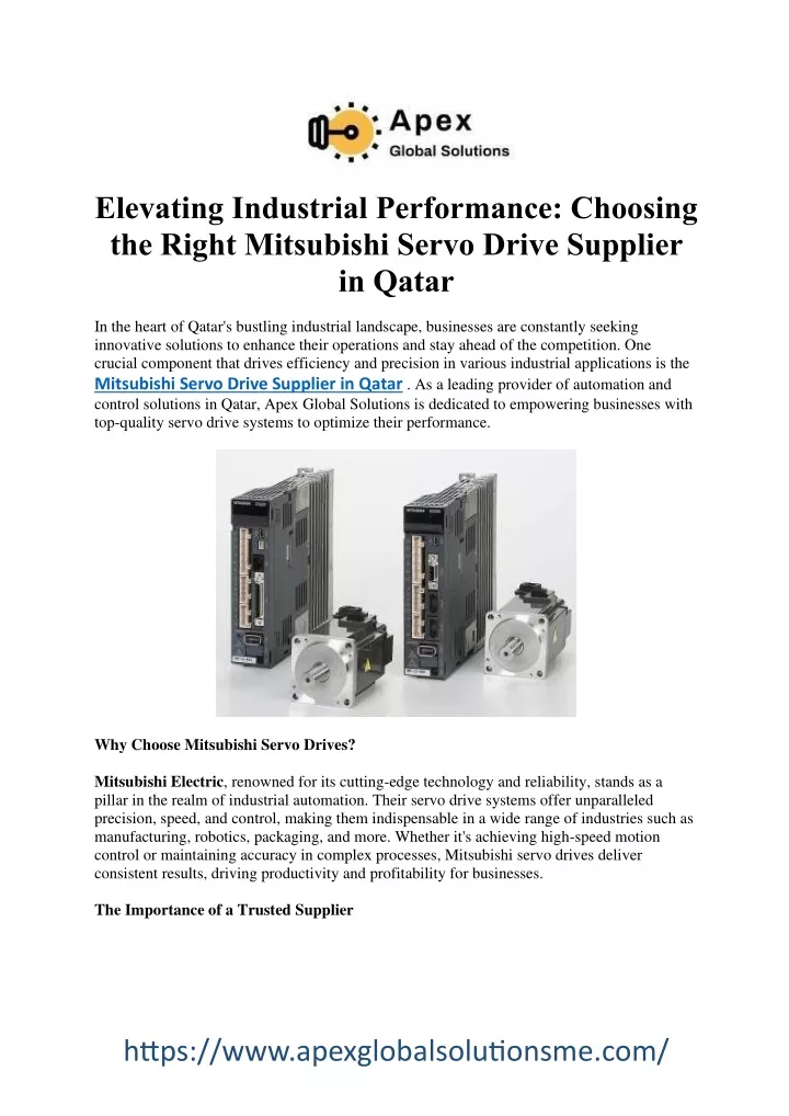 elevating industrial performance choosing