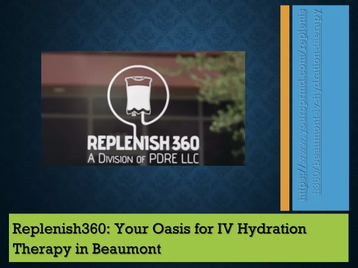replenish360 your oasis for iv hydration therapy