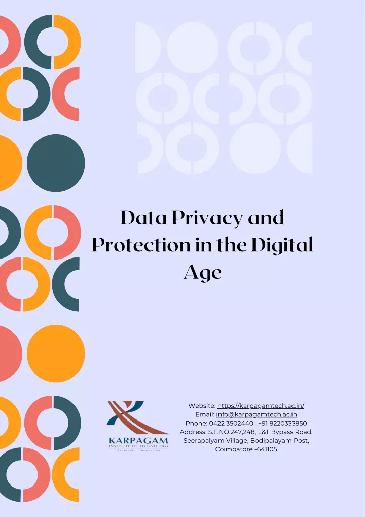 data privacy and protection in the digital age