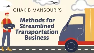 Streamline Your Business: Insights from Chakib Mansouri