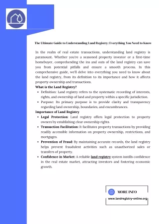 The Ultimate Guide to Understanding Land Registry: Everything You Need to Know