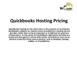 Quickbooks Hosting Pricing - slide 1
