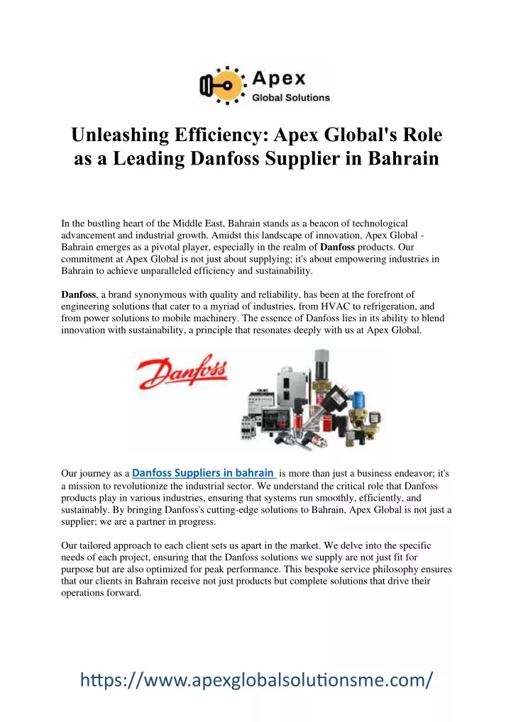 unleashing efficiency apex global s role