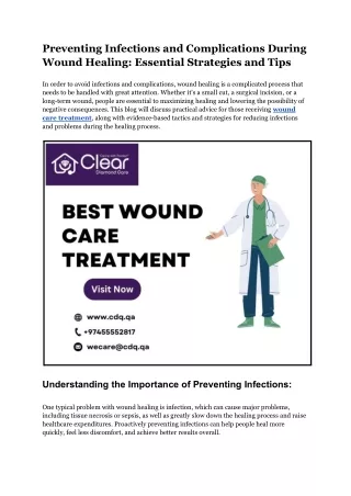 Preventing Infections and Complications During Wound Healing_ Essential Strategies and Tips