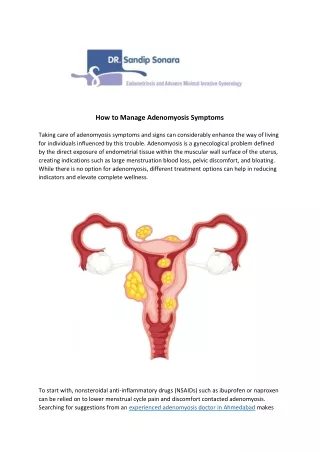 How to Manage Adenomyosis Symptoms