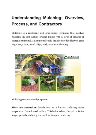 Understanding Mulching: Overview, Process, and Contractors