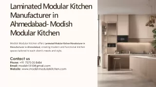 Laminated Modular Kitchen Manufacturer in Ahmedabad, Best Laminated Modular Kitc