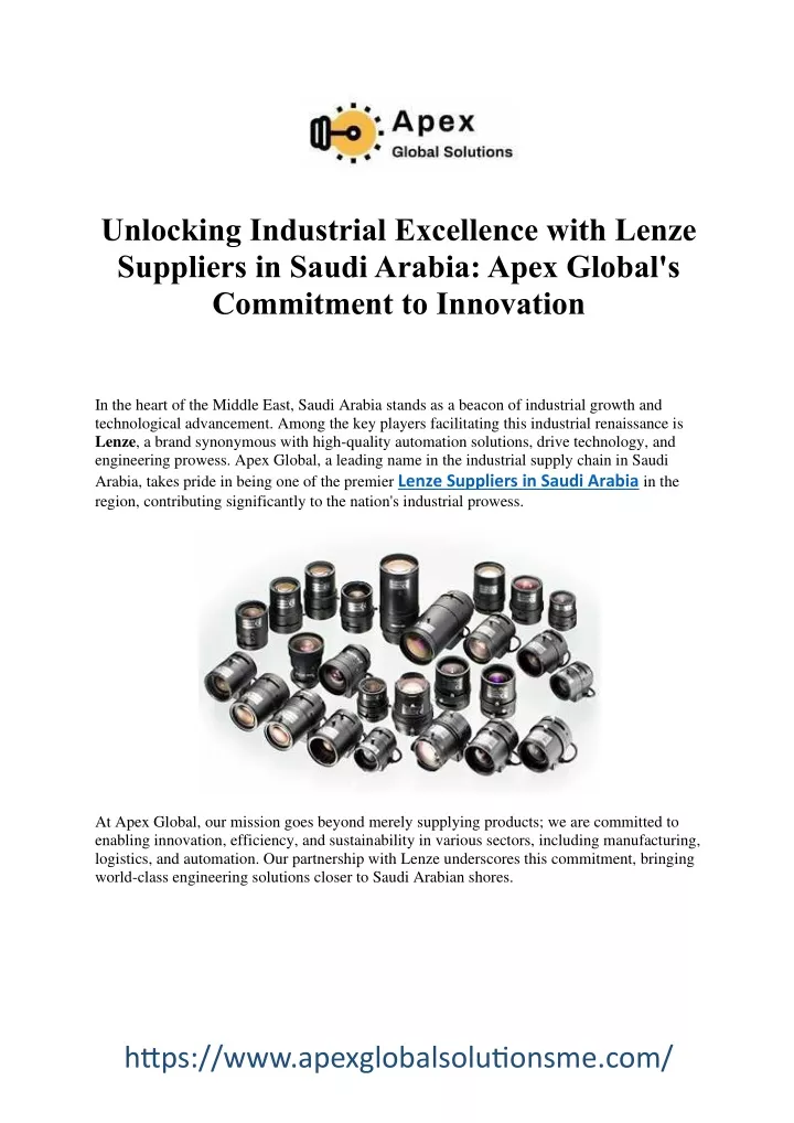 unlocking industrial excellence with lenze