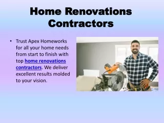 Home Renovations Contractors 1