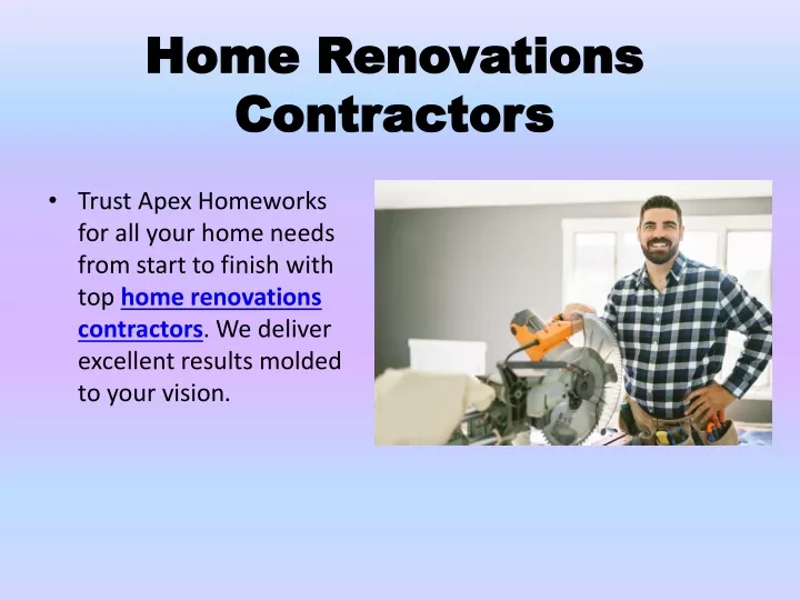 home renovations contractors