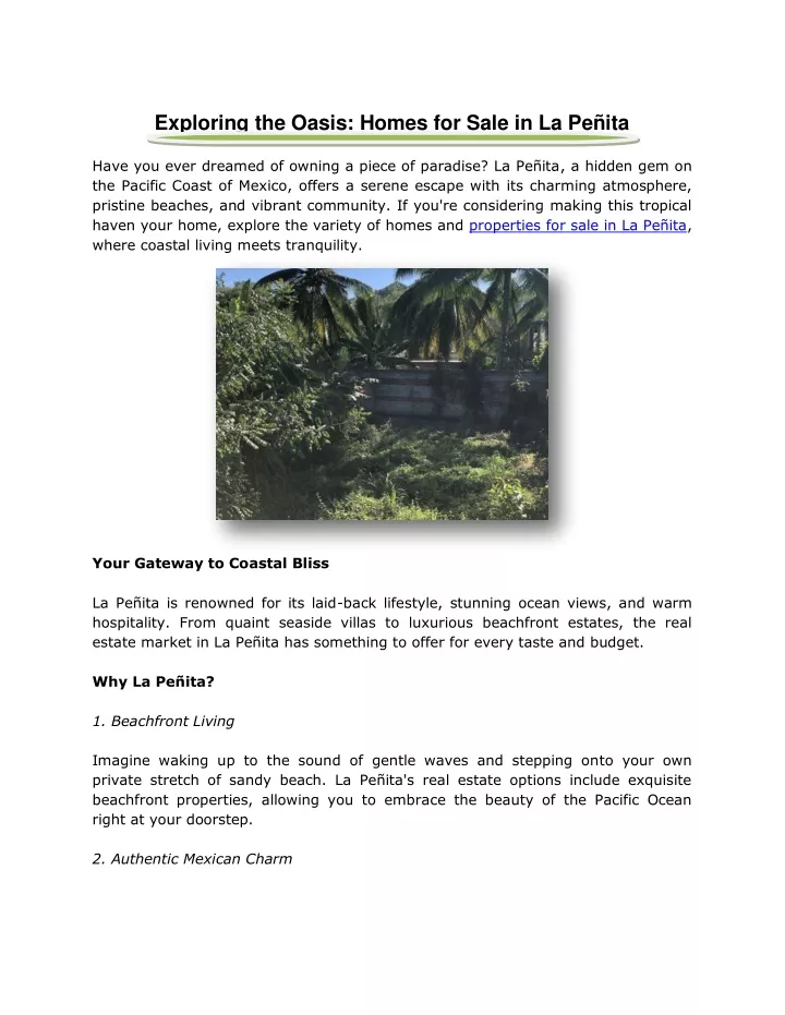 exploring the oasis homes for sale in la pe ita