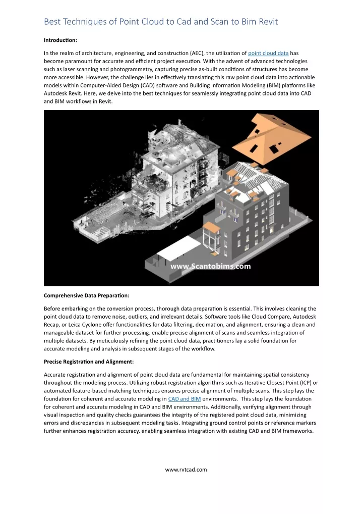 best techniques of point cloud to cad and scan