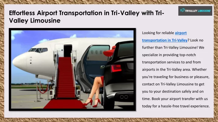 effortless airport transportation in tri valley