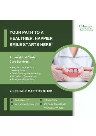 Dentist Winchester - Smiles of Virginia
