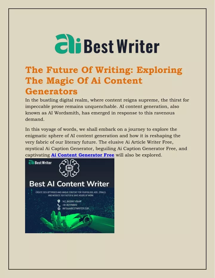 the future of writing exploring the magic