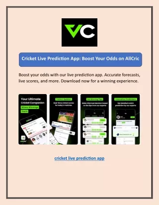 Cricket Live Prediction App: Boost Your Odds on AllCric