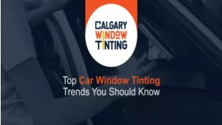 Top Car Window Tinting Trends You Should Know