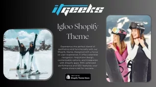 Best Shopify Theme for E-Commerce | Igloo by Itgeeks