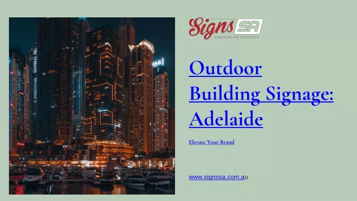 outdoor building signage adelaide