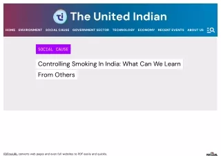 Smoking Laws In India
