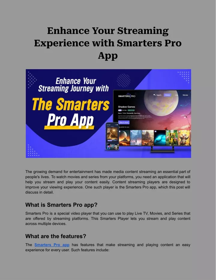 enhance your streaming experience with smarters