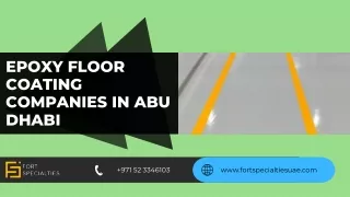 epoxy floor coating companies in abu dhabi pptx