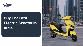 Buy the Best Electric Scooter in India