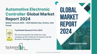 Automotive Electronic Controller Market 2024 - By Size, Share, Trends And Growth