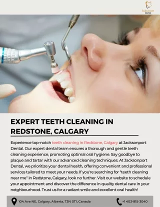 Expert Teeth Cleaning in Redstone, Calgary