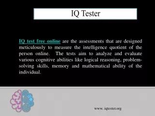 Best free IQ test - IQ Tester