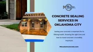 Concrete Sealing Services in Oklahoma City