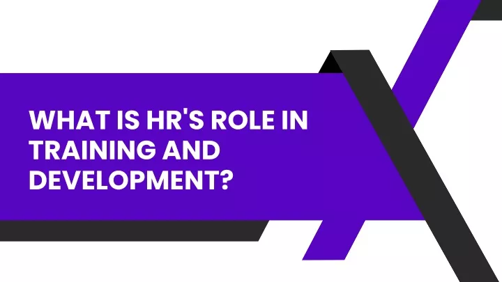 what is hr s role in training and development
