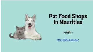 pet food shops in mauritius