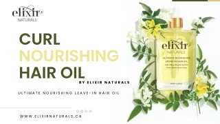 Curl Nourishing Hair Oil | Elixir Natural