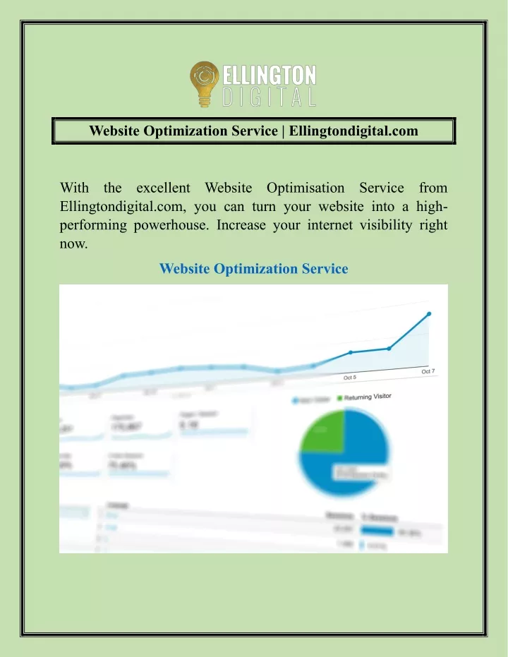 website optimization service ellingtondigital com