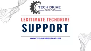 Legitimate Techdrive Support