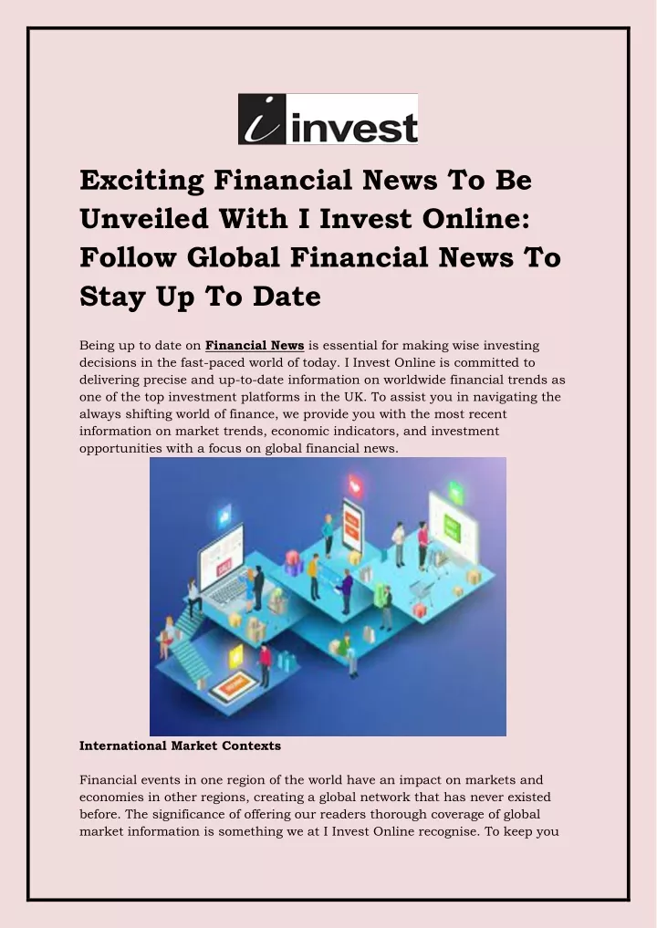 exciting financial news to be unveiled with