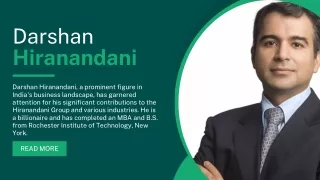 Meet Darshan Hiranandani - CEO & A Future Leader