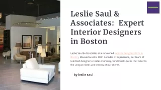 Expert Interior Designers in Boston: Transform Your Space Today