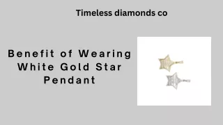 Benefit of Wearing White Gold Star Pendant