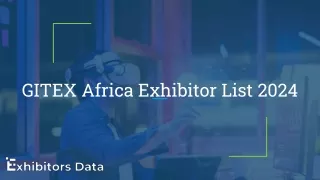 GITEX Africa Exhibitor List 2024