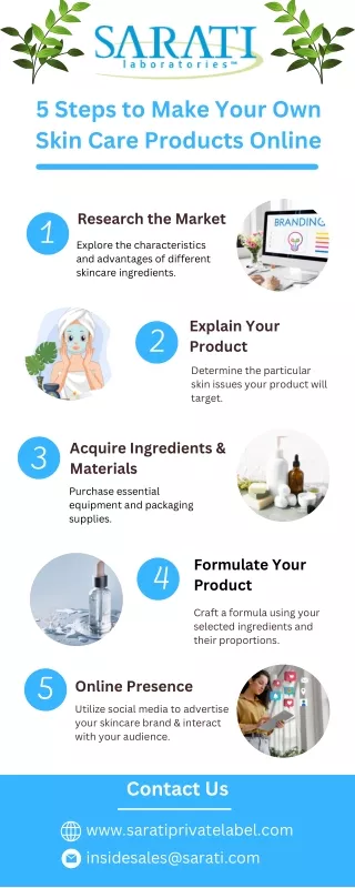 5 Steps to Make Your Own Skin Care Products Online