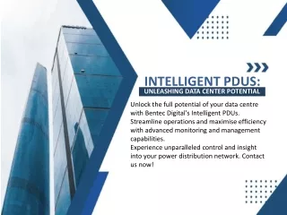 Intelligent PDUs Unleashing Data Center Potential