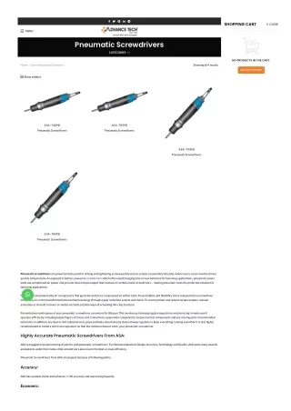 Buy Pneumatic Screwdrivers Online At Great Price In India