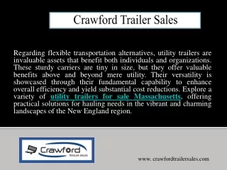 Trailers near me - Crawford Trailer Sales