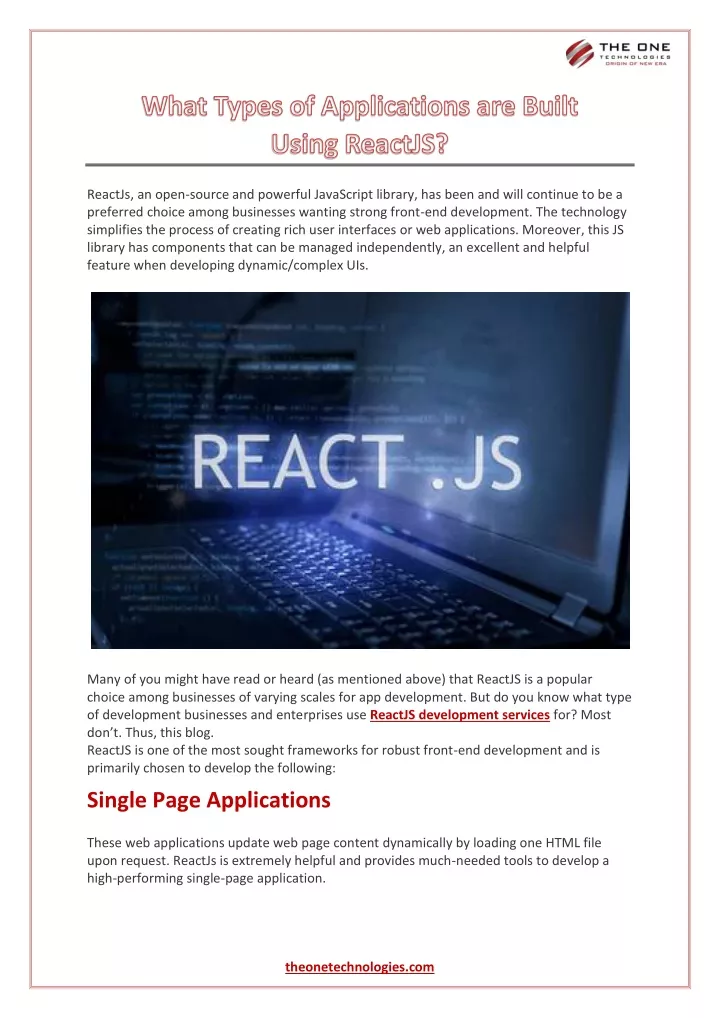 reactjs an open source and powerful javascript