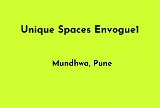 Unique Spaces Envogue1 Mundhwa Pune  E- Brochure