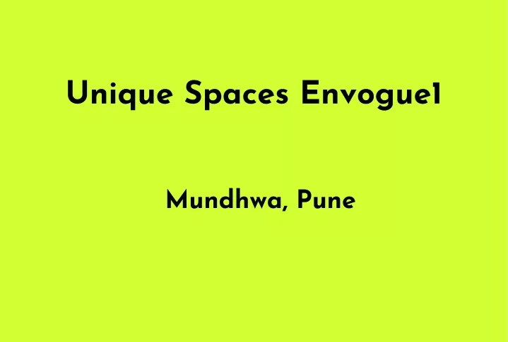 unique spaces envogue1