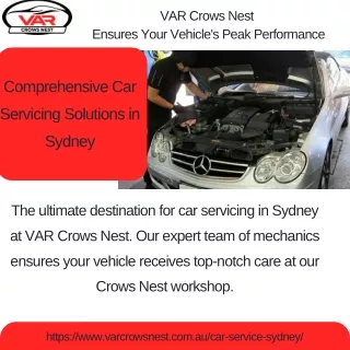 Expert Car Service Sydney: VAR Crows Nest Delivers Excellence